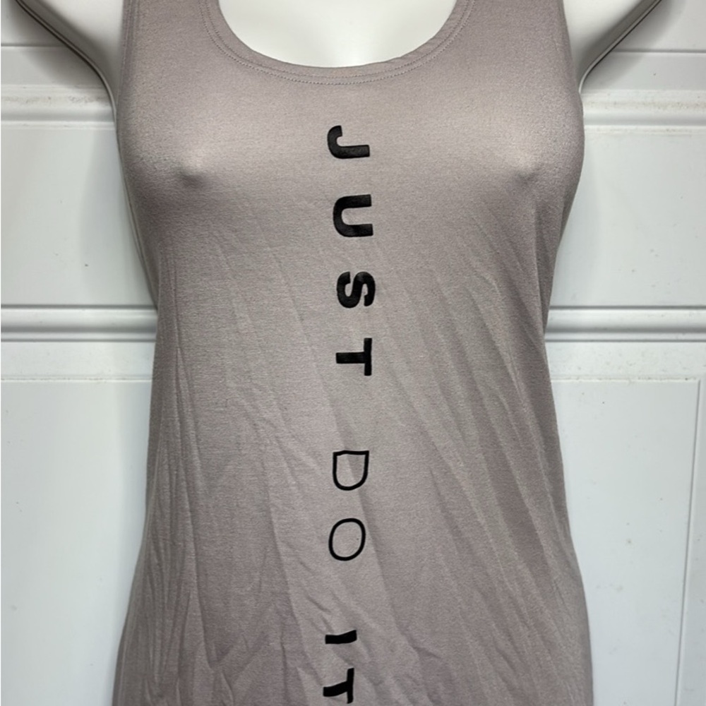 Nike Tan Graphic Sleeveless Tank Top